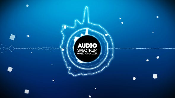 پروژه آماده افترافکت Audio React Spectrum برای طراحی اکولایزر